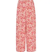 Usha Calças laranja / vermelho / branco