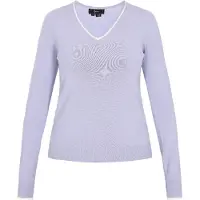 Faina Pullover azul claro / branco