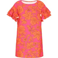 Faina Vestido 'Fashion Look' laranja / rosa / preto