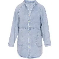 Faina Vestidos camiseiros 'Fashion Look' azul claro