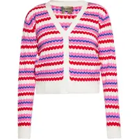 Ebeeza Casaco de malha azul / amarelo / rosa / vermelho