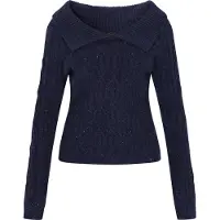 Faina Pullover azul escuro