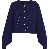 Faina Casaco de malha navy