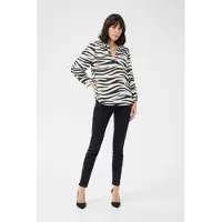 Kaffe Blusa 'KAJanne' preto / branco