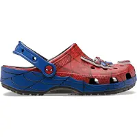 Crocs Socas 'SpidermanWeb' azul noturno / safira / vermelho fogo / branco