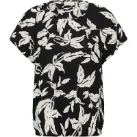 Kaffe Blusa 'KAVilia' preto / offwhite