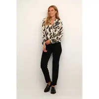 Kaffe Blusa 'KADitte' bege / preto