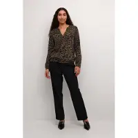 Kaffe Blusa 'KADitte' castanho / preto