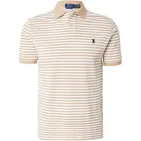 Ralph Lauren para homem. 710956682506 Polo às riscas bege (S), Casual, Algodão, Manga comprida