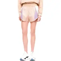 EA7 para mulher. 7W001012_AF20849 Calção de nylon bege (XS), Esportivo, Náilon, Manga curta