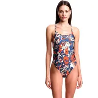 Emporio Armani para mulher. EW000797_AF20242 Fato de banho Piece azul (XL), Beachwear, Poliamida