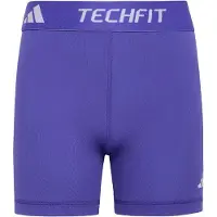 Adidas Calças de desporto 'TECHFIT SHORT' roxo / branco