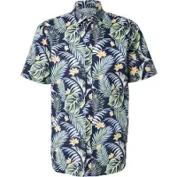 JJ REBEL Camisa 'JREBRUSSEL' navy / azul pastel / verde pastel / laranja pastel