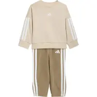 Adidas Fato de treino 'Essentials' creme / castanho claro / branco