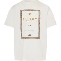 Funky Buddha Camisa bege claro / castanho escuro / açafrão