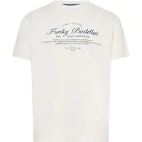 Funky Buddha Camisa ecru / navy
