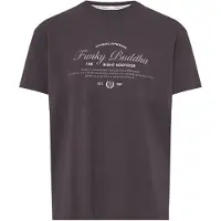 Funky Buddha Camisa antracite / cinzento claro