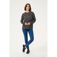 Kaffe Blusa 'KA Jaden' preto / branco