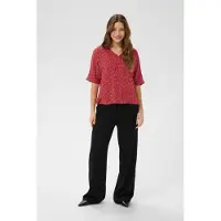 Cream Blusa vermelho rubi
