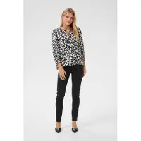 Kaffe Blusa 'KAMagda' azul claro / preto / branco