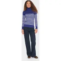 Saint tropez Pullover 'MilaSZ' azul ultramarinho / branco