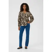 Kaffe Blusa 'KACelia' taupe / preto