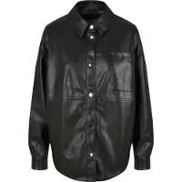 Urban Classics Camisa De Manga Comprida S Faux Leather Over