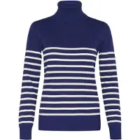 Saint tropez Pullover 'MilaSZ' azul ultramarinho / branco