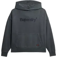 Superdry para mulher. W2012431A Sweatshirt Core bordada em cinzento (M), Casual, Cinza, Algodão