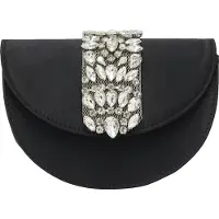 Faina Clutches preto / transparente