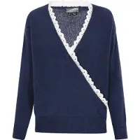 Dreimaster Pullover navy / branco