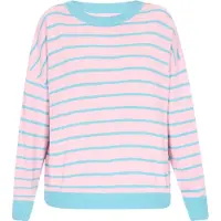 Mymo Pullover turquesa / rosa claro