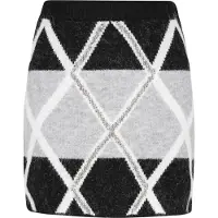 IZIA Saia cinzento / preto / branco