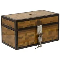Noble Collection Baú De Saque O Fim Réplica Minecraft 10 Cm