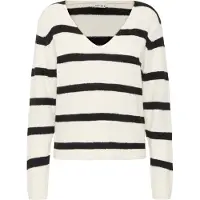 Ichi Pullover 'Kamara' azul noturno / branco