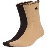 Adidas Originals MEIAS DE CANO MÉDIO COM FOLHOS 2 PARES