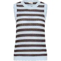 Kaffe Top de malha 'KAHillay' azul pastel / castanho escuro