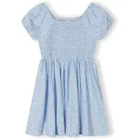 MINOTI Vestido azul claro / branco