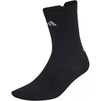 Adidas Meias de desporto 'RUNNING REFLECTIVE CREW' cinzento / preto
