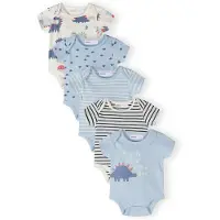 MINOTI Macacão/Body azul claro / azul escuro / branco casca de ovo