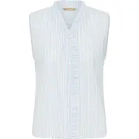Culture Blusa 'CUJilana' azul fumado / branco