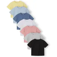 MINOTI Camisola azulado / amarelo pastel / acinzentado / rosa escurecido / preto / branco