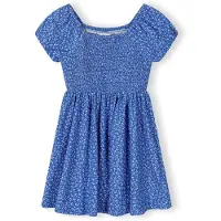 MINOTI Vestido azul real / branco