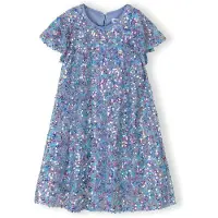 MINOTI Vestido safira / aqua / roxo / malva