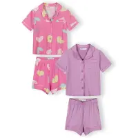 MINOTI Pijama amarelo / roxo / rosa / cor-de-rosa