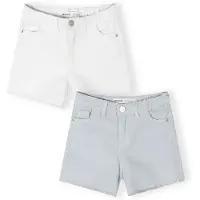 MINOTI Calças de ganga azul céu / branco denim
