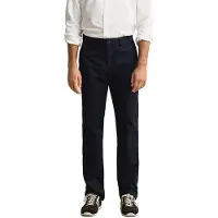 Gant para homem. 1501006 Calças chinos Regular Fit Smart azul-marinho (33/34), Casual, Algodão