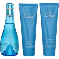 Davidoff Cool Water Woman Great Set regalo EDT 100 ml Lozione corpo 75 ml Cool Water and Cool Water Gel doccia 75 ml 100ml