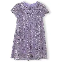MINOTI Vestido lavanda / rosa escurecido / prata