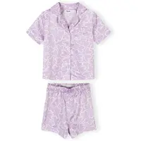 MINOTI Pijama lilás / branco